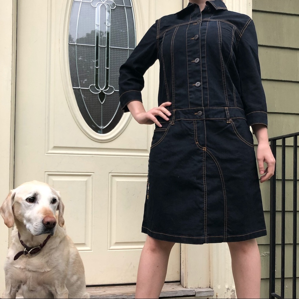 Anthropologie Oilily drop waist denim dress - Picture 2 of 4